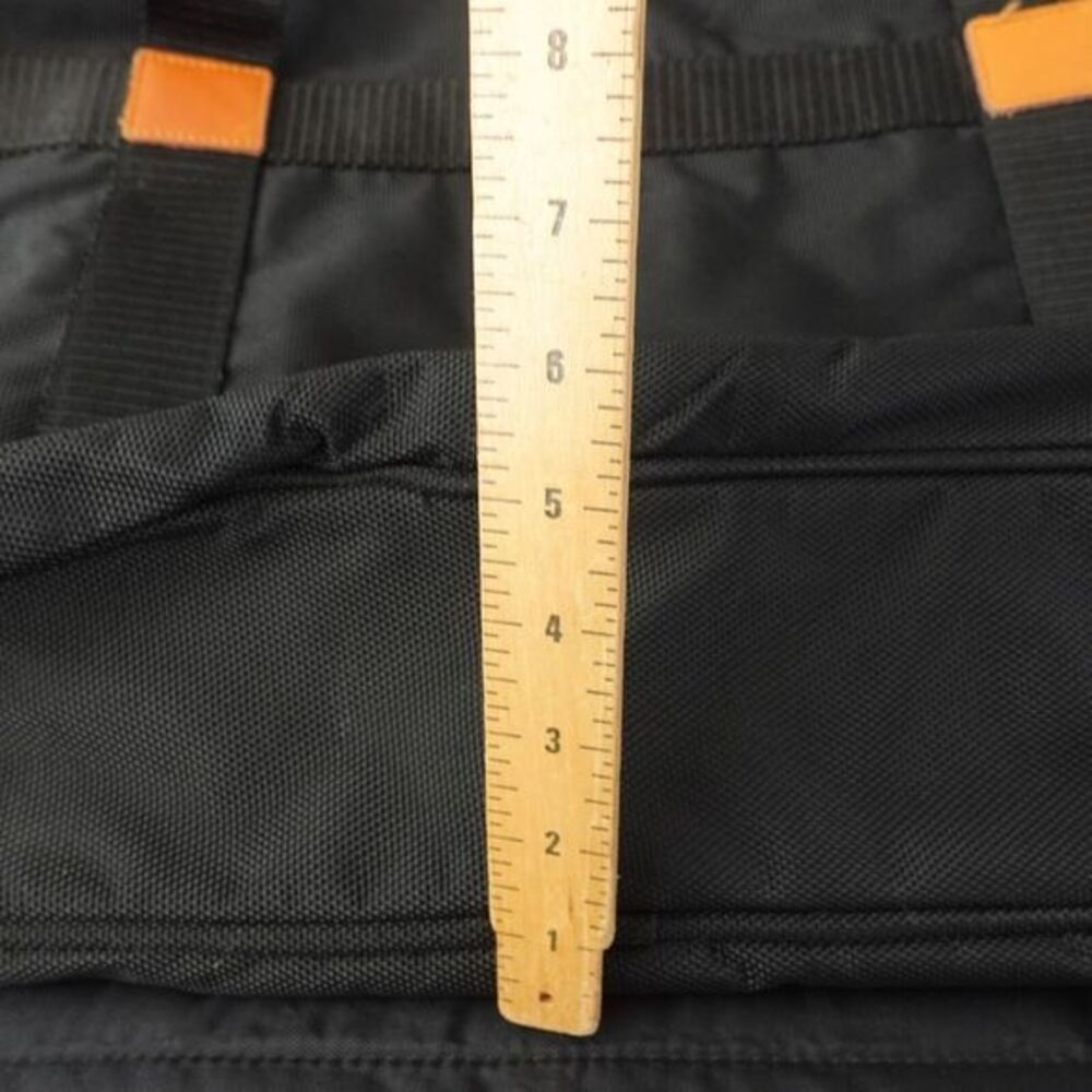 Vintage DIOR Travel Briefcase Document Bag XL Black Canvas Utility Zip Around - Picture 8 of 16